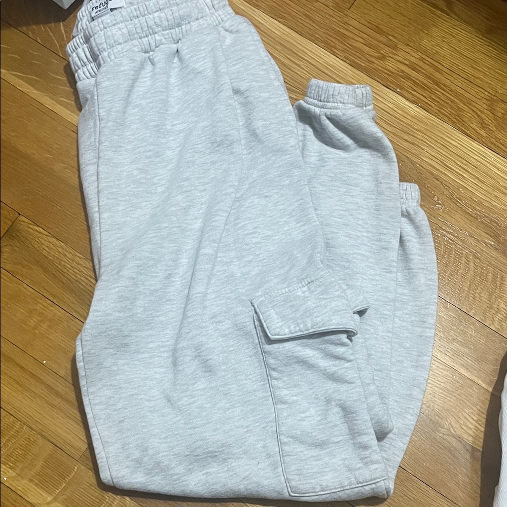 Refuge Athletics Light Gray cargo Sweatpants
